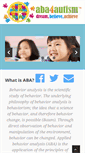 Mobile Screenshot of aba4autism.net